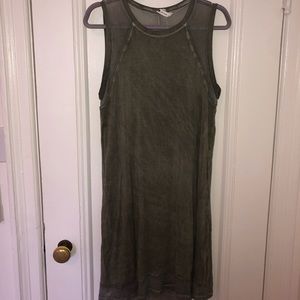 Greenish grey dress